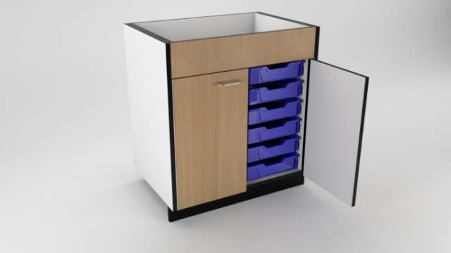 Double Column Tray Unit (Doors Deep Facia)